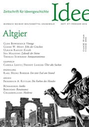 Cover von Zeitschrift für Ideengeschichte Heft X/1 Frühjahr 2016