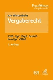 Cover von Vergaberecht