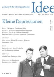 Cover von Zeitschrift für Ideengeschichte Heft X/4 Winter 2016