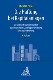 Cover von Die Haftung bei Kapitalanlagen