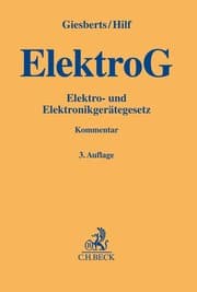 Cover von Elektro- und Elektronikgerätegesetz. ElektroG