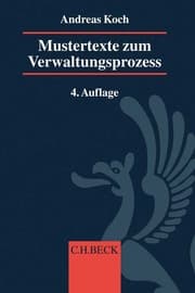 Cover von Mustertexte zum Verwaltungsprozess
