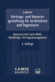 Cover von Vertrags- und Honorargestaltung bei Architekten- und Ingenieurleistungen