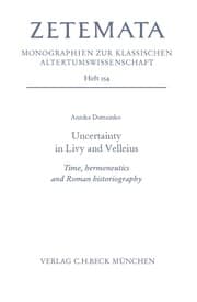 Cover von Uncertainty in Livy and Velleius