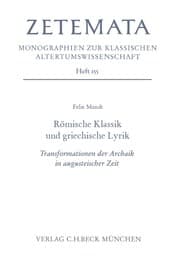 Cover von Römische Klassik und griechische Lyrik