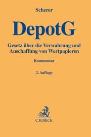 Cover von Depotgesetz/DepotG