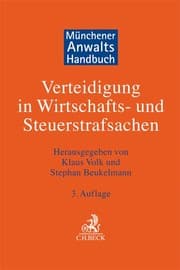 Cover von Münchener Anwaltshandbuch Verteidigung in Wirtschafts- und Steuerstrafsachen