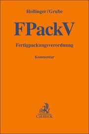 Cover von Fertigpackungsverordnung. FPackV