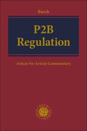 Cover von P2B Regulation
