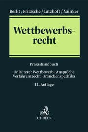 Cover von Wettbewerbsrecht
