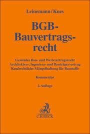 Cover von BGB-Bauvertragsrecht
