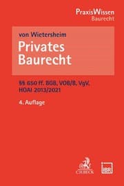 Cover von Privates Baurecht