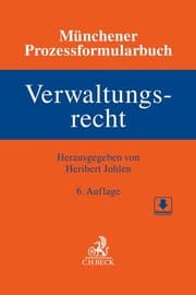 Cover von Münchener Prozessformularbuch 7: Verwaltungsrecht