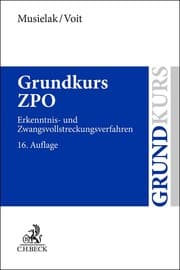 Cover von Grundkurs ZPO