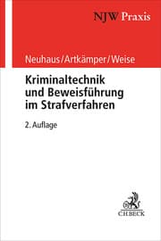 Cover von Kriminaltechnik und Beweisführung im Strafverfahren