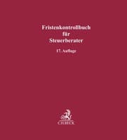 Cover von Fristenkontrollbuch für Steuerberater