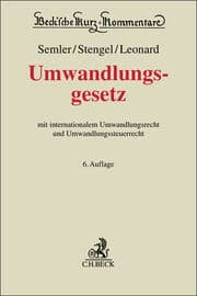 Cover von Umwandlungsgesetz. UmwG