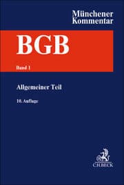 Cover von Münchener Kommentar zum Bürgerlichen Gesetzbuch Bd. 1: Allgemeiner Teil §§ 1-240, AllgPersönlR, ProstG, AGG