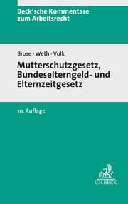 Cover von Mutterschutzgesetz und Bundeselterngeld- und Elternzeitgesetz. MuSchG/BEEG