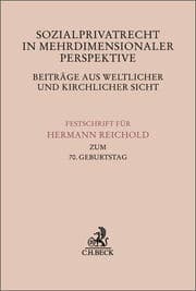 Cover von Sozialprivatrecht in mehrdimensionaler Perspektive - Beiträge aus weltlicher und kirchlicher Sicht