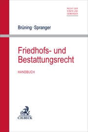 Cover von Friedhofs- und Bestattungsrecht