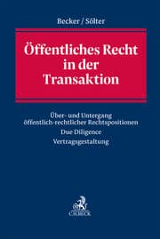 Cover von Öffentliches Recht in der Transaktion