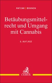 Cover von Betäubungsmittelrecht und Umgang mit Cannabis