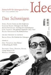 Cover von Zeitschrift für Ideengeschichte Heft XIX/2 Sommer 2025