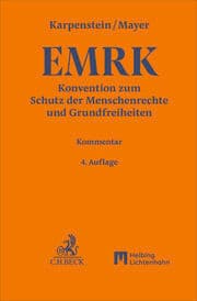 Cover von EMRK. Konvention zum Schutz der Menschenrechte und Grundfreiheiten