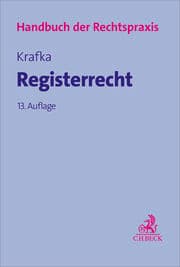 Cover von Registerrecht