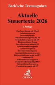 Cover von Aktuelle Steuertexte 2026