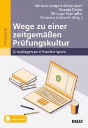 Cover von Wege zu einer zeitgemäßen Prüfungskultur