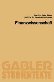 Cover von Finanzwissenschaft