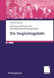 Cover von Die Vergleichsgebühr