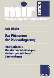 Cover von Das Phänomen der Rückverlagerung