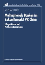 Cover von Multinationale Banken im Zukunftsmarkt VR China
