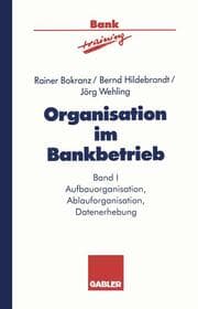Cover von Organisation im Bankbetrieb