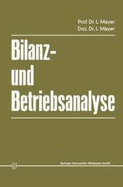 Cover von Bilanz- und Betriebsanalyse