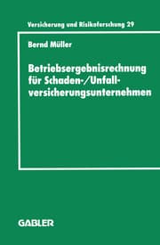 Cover von Betriebsergebnisrechnung für Schaden-/Unfallversicherungsunternehmen