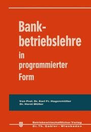 Cover von Bankbetriebslehre in programmierter Form
