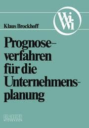 Cover von Prognoseverfahren für die Unternehmensplanung