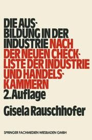 Cover von Die Ausbildung in der Industrie