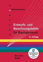Cover von Entwurfs- und Berechnungstafeln für Bauingenieure