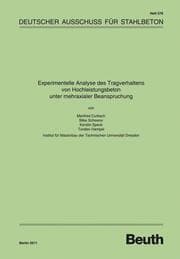 Cover von Experimentelle Analyse des Tragverhaltens von Hochleistungsbeton unter mehraxialer Beanspruchung