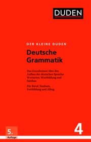 Cover von Der kleine Duden - Deutsche Grammatik