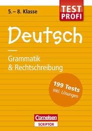 Cover von Testprofi Deutsch - Grammatik & Rechtschreibung