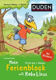 Cover von Mein Ferienblock mit Rabe Linus - Fit für die 1. Klasse