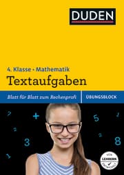Cover von Übungsblock: Mathematik - Textaufgaben 4. Klasse