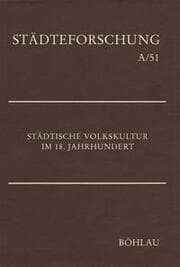 Cover von Städtische Volkskultur im 18. Jahrhundert