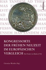 Cover von Kongressorte der Frühen Neuzeit im europäischen Vergleich
